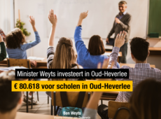 Minister Weyts investeert € 80.618 in scholen in Oud-Heverlee